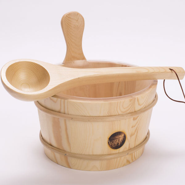 Wooden Bucket and Ladel