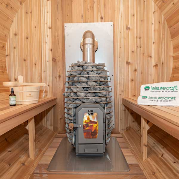 Chimney & Shield for out the Back Wall | for HUUM Heater
