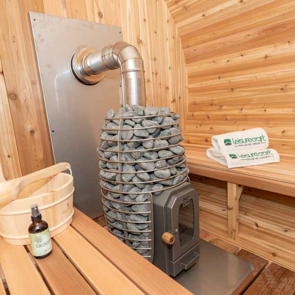 Chimney & Shield for out the Back Wall | for HUUM Heater