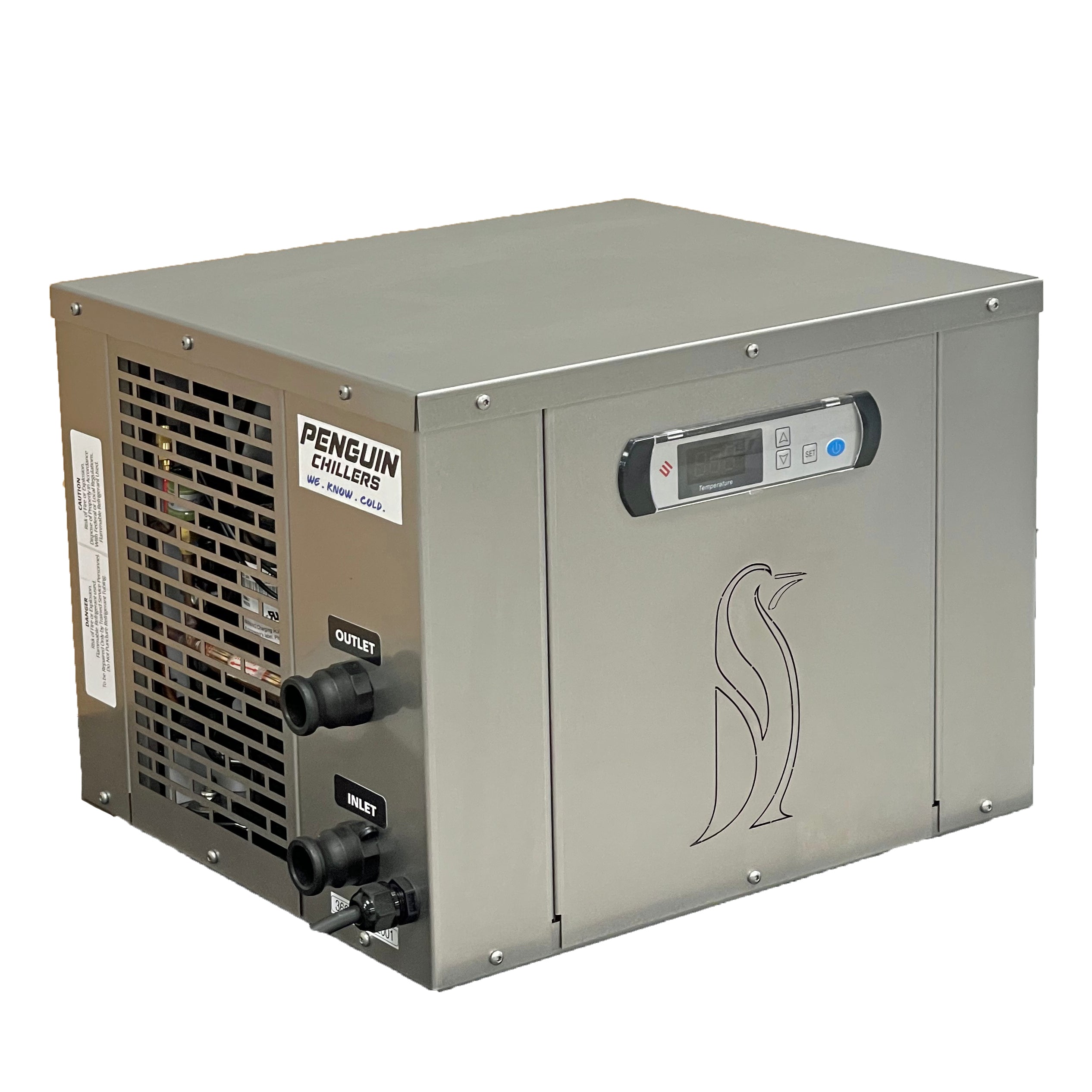 Penguin Chillers 3/4 HP Cold Plunge Ice Barrel Water Chiller | Outdoor Rated