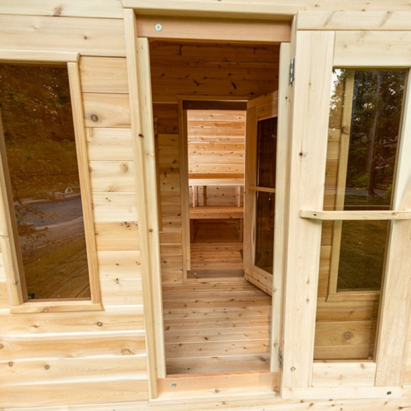 Dundalk Leisurecraft CT Georgian Finnish Sauna with Changeroom | 6 person