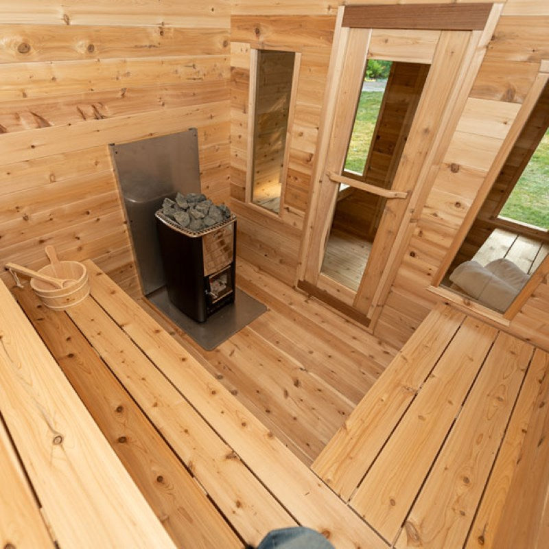 Dundalk Leisurecraft CT Georgian Finnish Sauna with Changeroom | 6 person