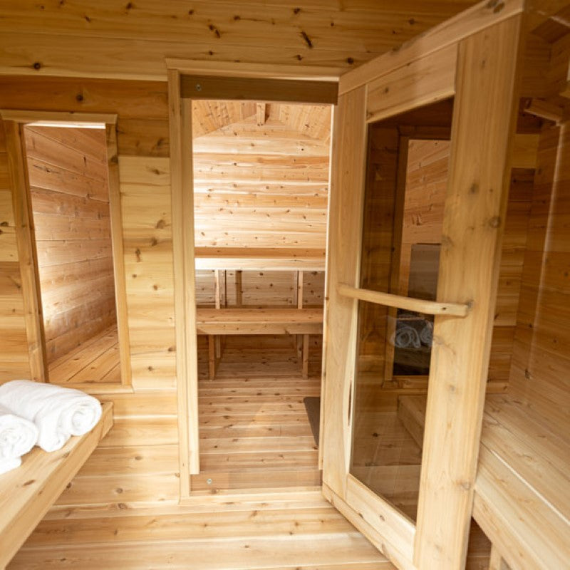 Dundalk Leisurecraft CT Georgian Finnish Sauna with Changeroom | 6 person