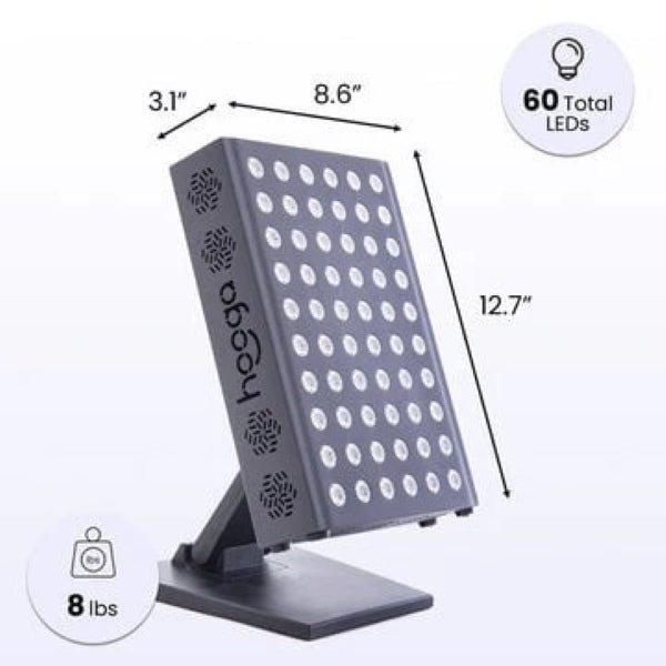 Hooga PRO300 Red Light Therapy Panel with Built-in Stand | Low EMF