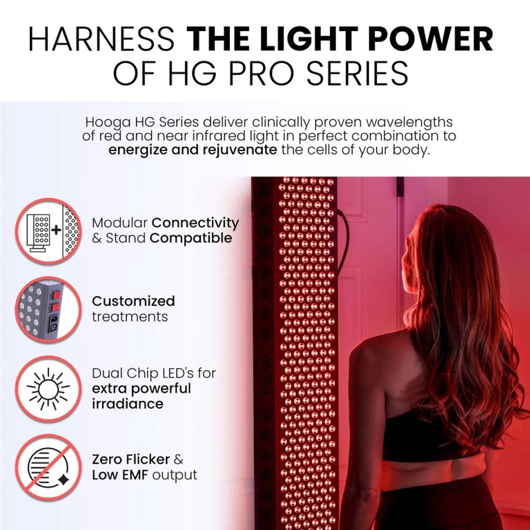 Hooga PRO750 Modular Red Light Therapy Device | Half Body | Low EMF