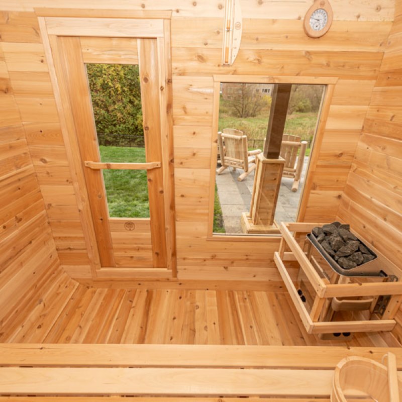 Dundalk Leisurecraft CT Luna Finnish Sauna | White Cedar | 3 Person