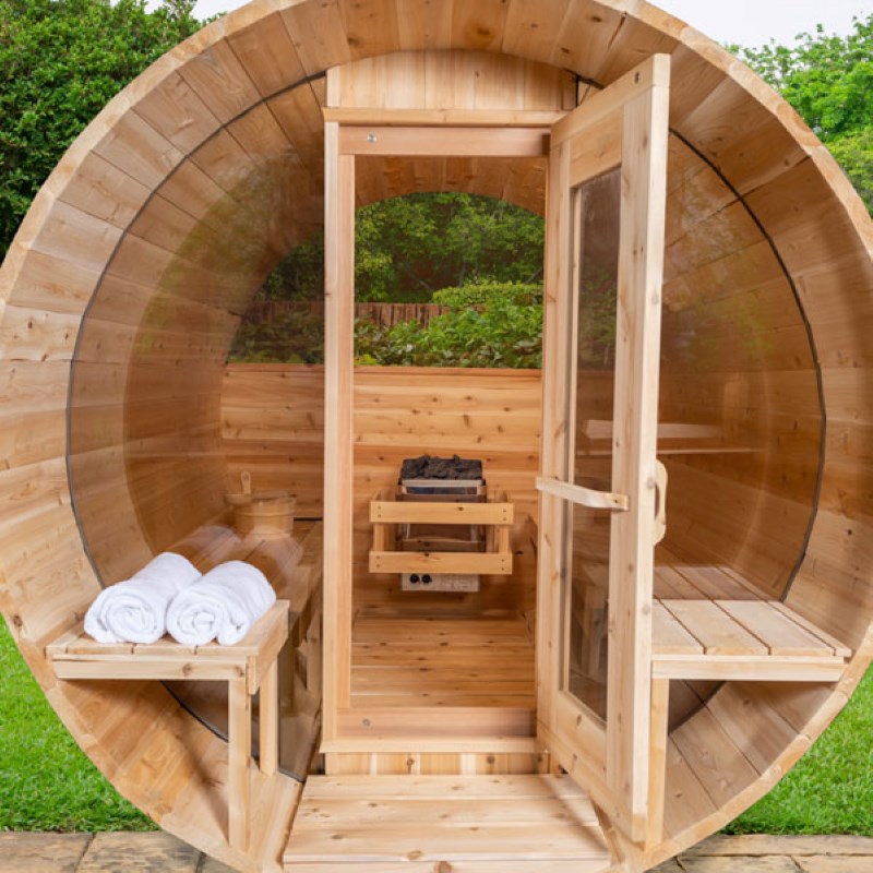 Dundalk Leisurecraft CT Serenity MP Finnish Barrel Sauna | 4 Person