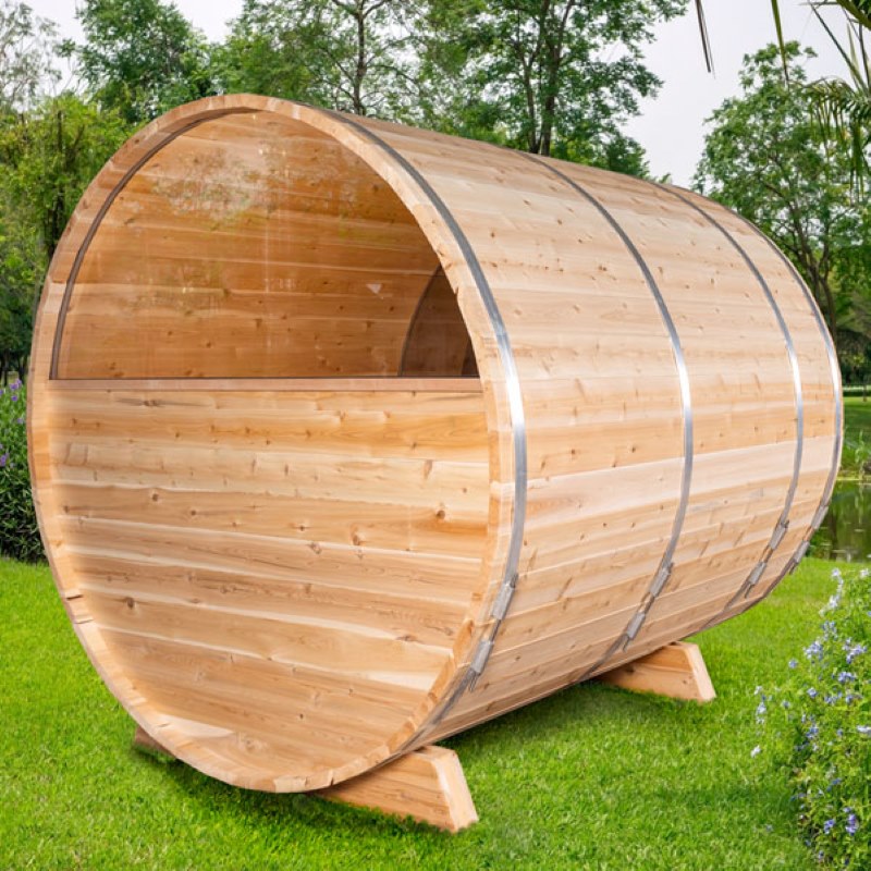 Dundalk Leisurecraft CT Serenity MP Finnish Barrel Sauna | 4 Person